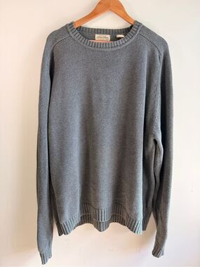 St. John's Bay Men's Crewneck Sweater in Gray